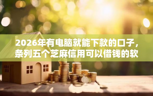 2026年有电脑就能下款的口子，条列五个芝麻信用可以借钱的软件