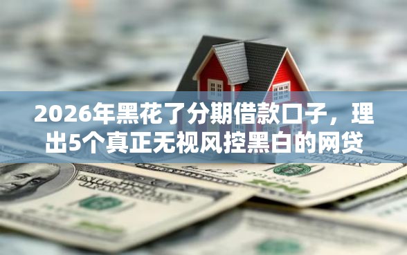 2026年黑花了分期借款口子，理出5个真正无视风控黑白的网贷平台