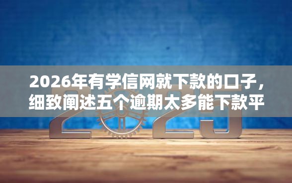 2026年有学信网就下款的口子,细致阐述五个逾期太多能下款平台 2026年有学信网就下款的口子,细致阐述五个逾期太多能下款平台
