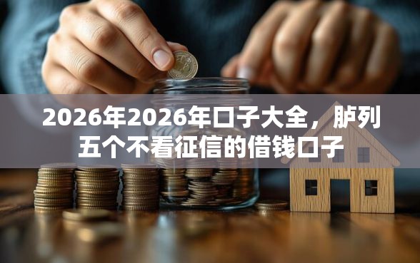 2026年2026年口子大全，胪列五个不看征信的借钱口子
