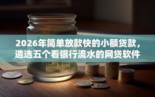 2026年简单放款快的小额贷款，遴选五个看银行流水的网贷软件