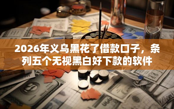 2026年义乌黑花了借款口子，条列五个无视黑白好下款的软件