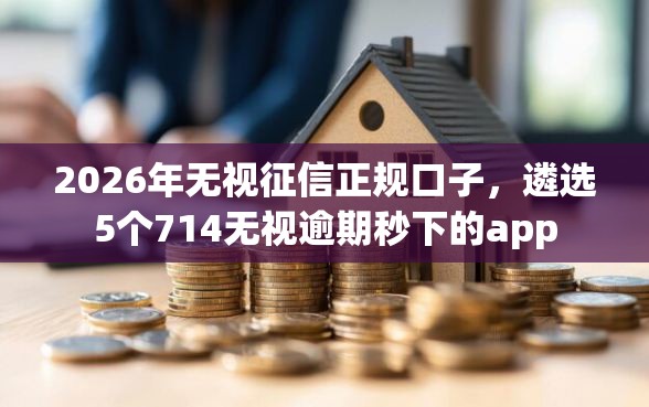 2026年无视征信正规口子，遴选5个714无视逾期秒下的app