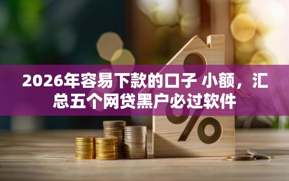 2026年容易下款的口子 小额，汇总五个网贷黑户必过软件