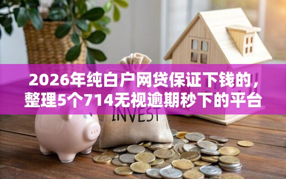 2026年纯白户网贷保证下钱的，整理5个714无视逾期秒下的平台