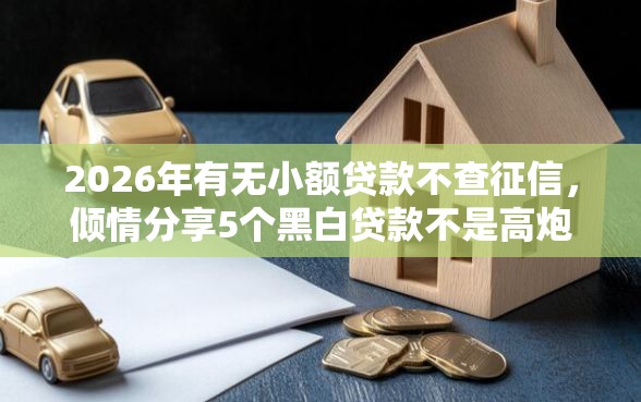 2026年有无小额贷款不查征信，倾情分享5个黑白贷款不是高炮的口子