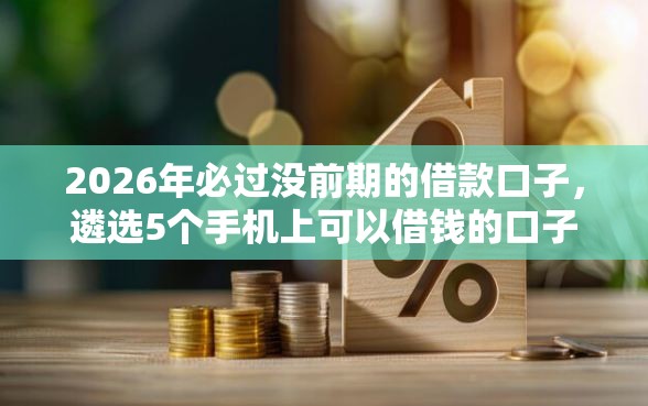 2026年必过没前期的借款口子，遴选5个手机上可以借钱的口子