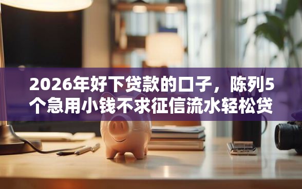 2026年好下贷款的口子，陈列5个急用小钱不求征信流水轻松贷的平台