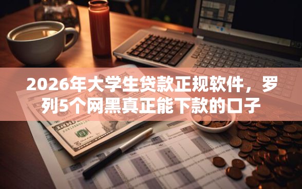 2026年大学生贷款正规软件，罗列5个网黑真正能下款的口子