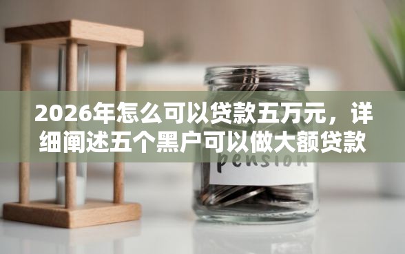 2026年怎么可以贷款五万元，详细阐述五个黑户可以做大额贷款软件