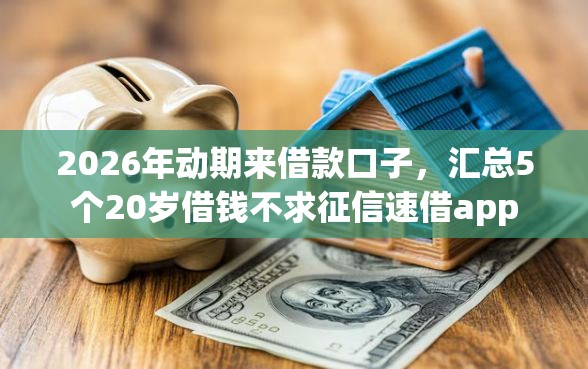 2026年动期来借款口子，汇总5个20岁借钱不求征信速借app