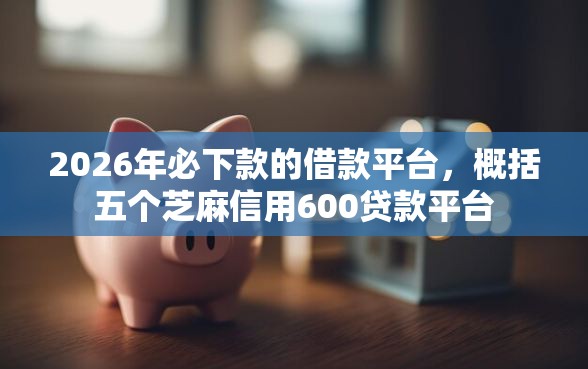 2026年必下款的借款平台，概括五个芝麻信用600贷款平台