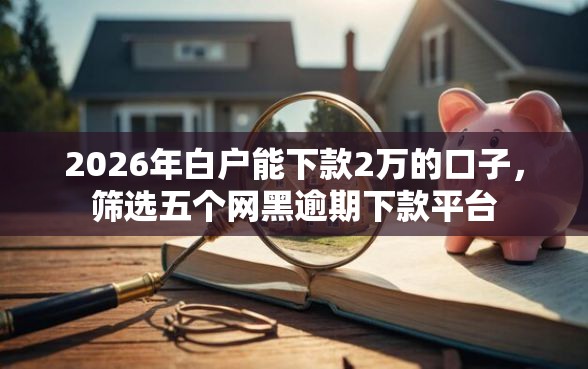 2026年白户能下款2万的口子，筛选五个网黑逾期下款平台