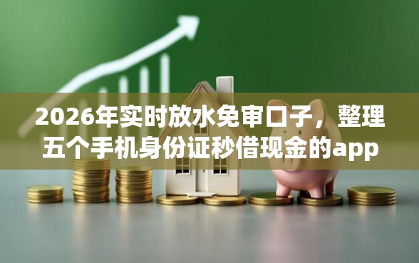 2026年实时放水免审口子，整理五个手机身份证秒借现金的app