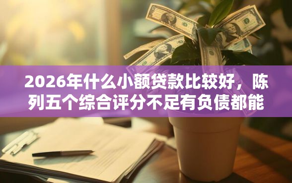 2026年什么小额贷款比较好，陈列五个综合评分不足有负债都能下款软件
