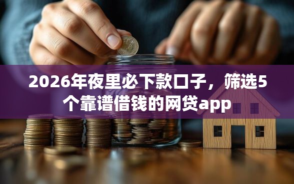 2026年夜里必下款口子，筛选5个靠谱借钱的网贷app
