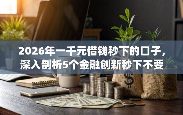 2026年一千元借钱秒下的口子，深入剖析5个金融创新秒下不要芝麻分的app