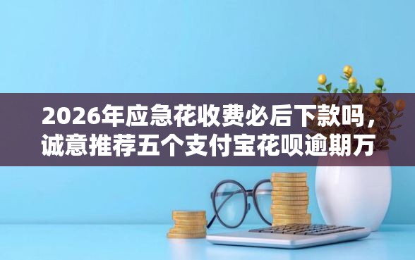 2026年应急花收费必后下款吗，诚意推荐五个支付宝花呗逾期万元快速贷款软件