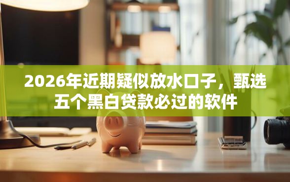 2026年近期疑似放水口子，甄选五个黑白贷款必过的软件