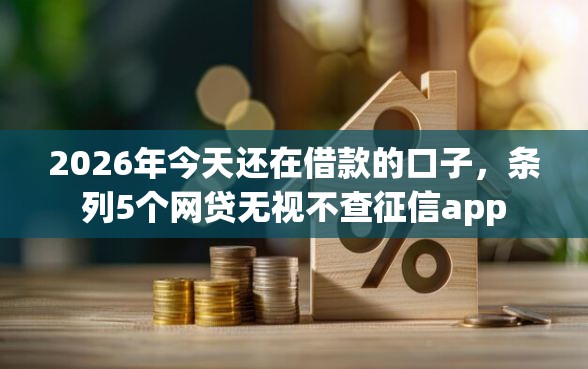 2026年今天还在借款的口子，条列5个网贷无视不查征信app