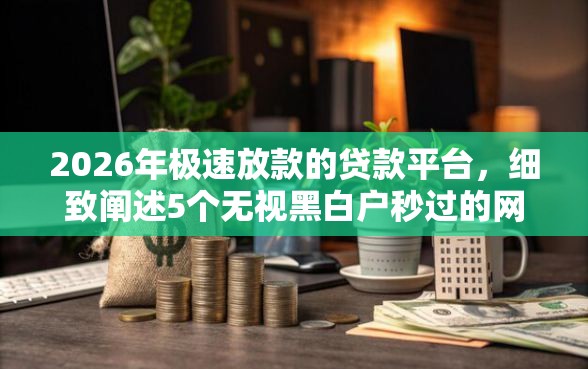 2026年极速放款的贷款平台，细致阐述5个无视黑白户秒过的网贷口子