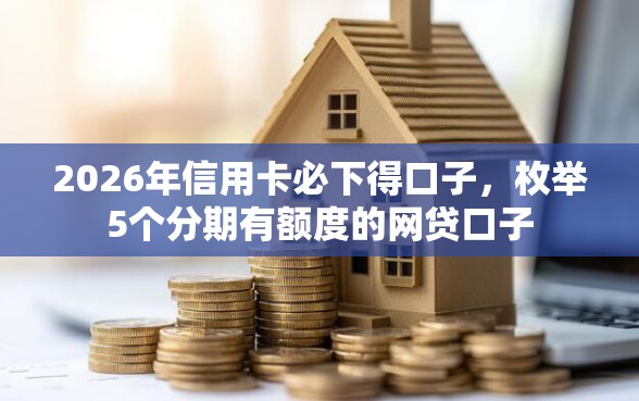 2026年信用卡必下得口子，枚举5个分期有额度的网贷口子