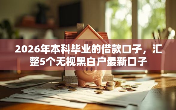 2026年本科毕业的借款口子，汇整5个无视黑白户最新口子