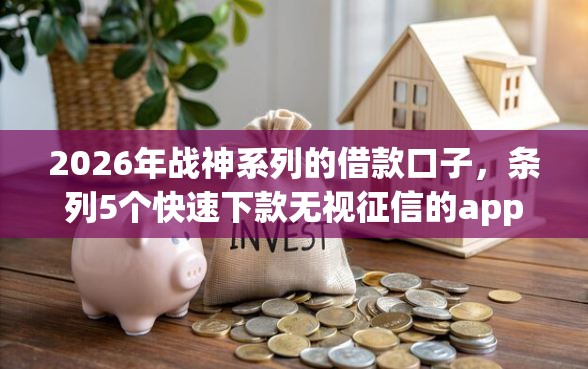 2026年战神系列的借款口子，条列5个快速下款无视征信的app