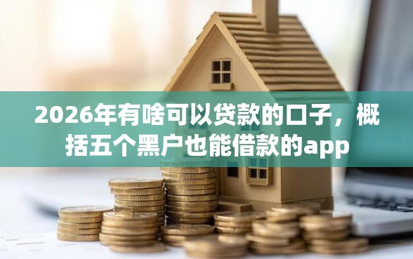 2026年有啥可以贷款的口子，概括五个黑户也能借款的app
