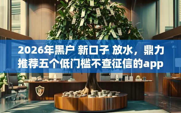 2026年黑户 新口子 放水，鼎力推荐五个低门槛不查征信的app