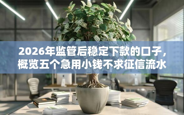 2026年监管后稳定下款的口子，概览五个急用小钱不求征信流水轻松贷的软件