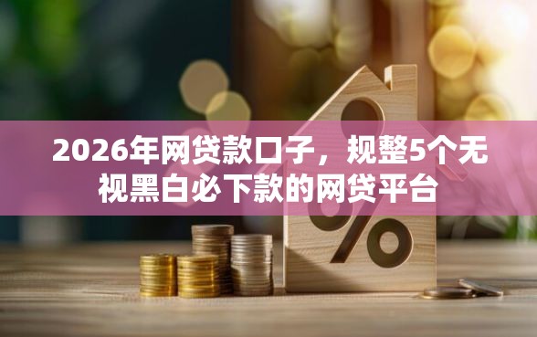 2026年网贷款口子,规整5个无视黑白必下款的网贷平台 2026年网贷款口子,规整5个无视黑白必下款的网贷平台