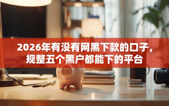2026年有没有网黑下款的口子，规整五个黑户都能下的平台