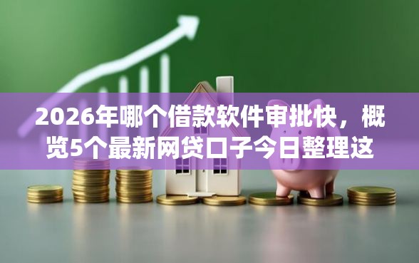 2026年哪个借款软件审批快，概览5个最新网贷口子今日整理这五个app