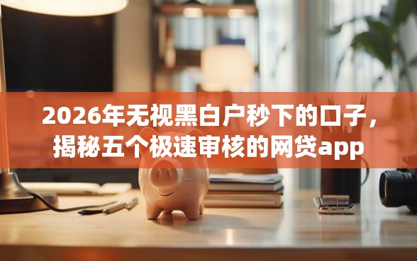 2026年无视黑白户秒下的口子，揭秘五个极速审核的网贷app