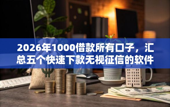 2026年1000借款所有口子，汇总五个快速下款无视征信的软件