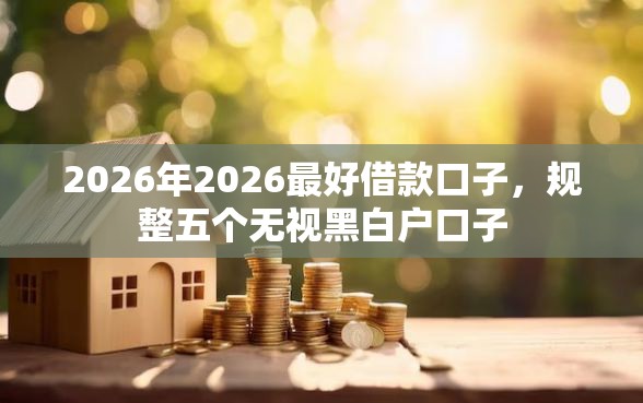 2026年2026最好借款口子，规整五个无视黑白户口子