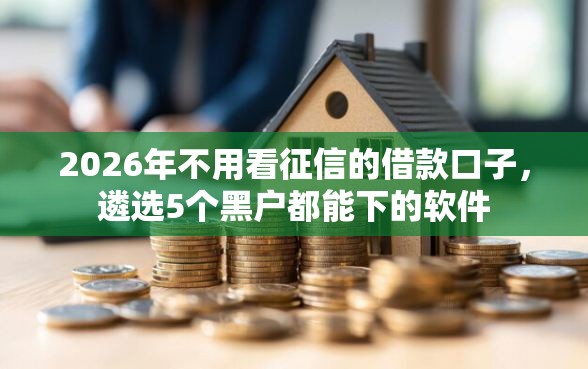 2026年不用看征信的借款口子，遴选5个黑户都能下的软件