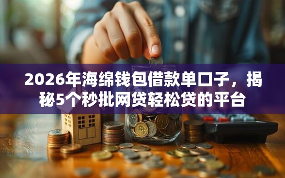 2026年海绵钱包借款单口子，揭秘5个秒批网贷轻松贷的平台