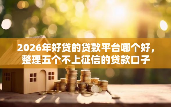 2026年好贷的贷款平台哪个好，整理五个不上征信的贷款口子