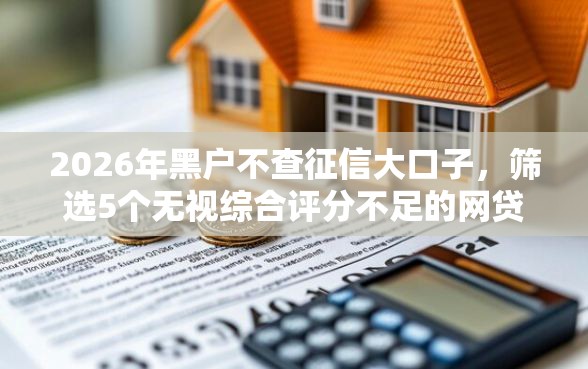 2026年黑户不查征信大口子，筛选5个无视综合评分不足的网贷