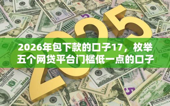 2026年包下款的口子17，枚举五个网贷平台门槛低一点的口子