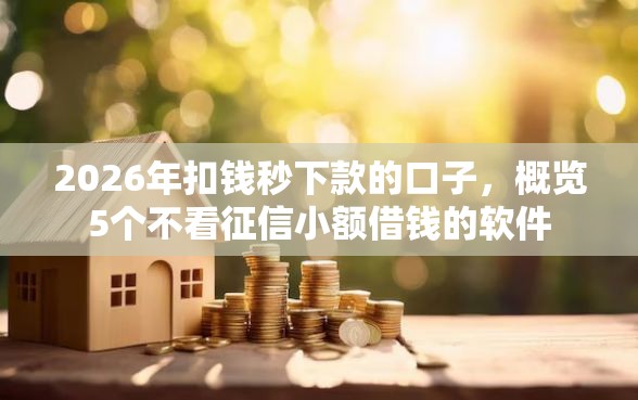 2026年扣钱秒下款的口子，概览5个不看征信小额借钱的软件