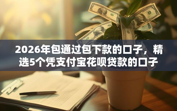 2026年包通过包下款的口子，精选5个凭支付宝花呗贷款的口子