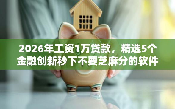 2026年工资1万贷款，精选5个金融创新秒下不要芝麻分的软件