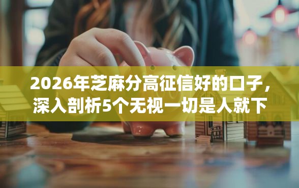 2026年芝麻分高征信好的口子，深入剖析5个无视一切是人就下款app