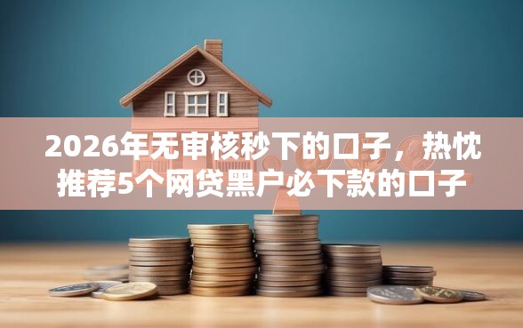 2026年无审核秒下的口子，热忱推荐5个网贷黑户必下款的口子