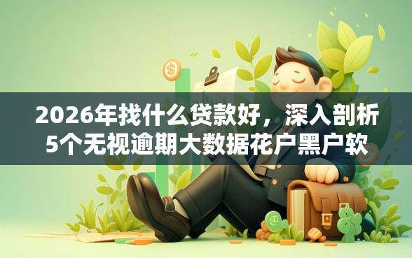 2026年找什么贷款好，深入剖析5个无视逾期大数据花户黑户软件