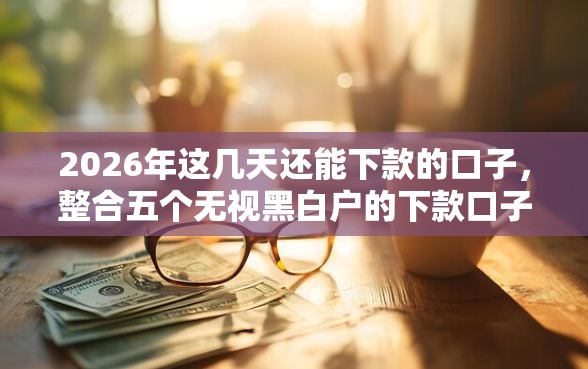 2026年这几天还能下款的口子，整合五个无视黑白户的下款口子