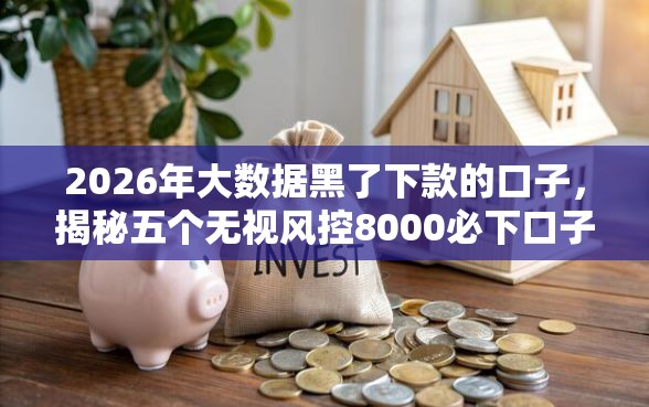 2026年大数据黑了下款的口子，揭秘五个无视风控8000必下口子